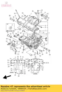 yamaha 4G0131710000 tuyau, livraison 2 - La partie au fond