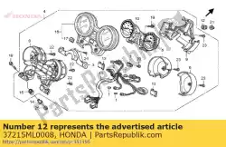 rubber, meterstand van Honda, met onderdeel nummer 37215ML0008, bestel je hier online: