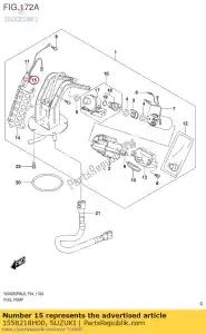 suzuki 1558218H00 tapón - Lado inferior