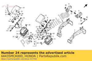 Honda 64435MCA000 amortisseur, fr. poche - La partie au fond