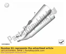 Qui puoi ordinare silenziatore posteriore - akrapovic da BMW , con numero parte 18518356969: