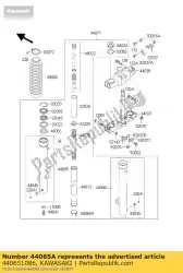 Tutaj możesz zamówić tuleja-przedni widelec, w zx1000-b od Kawasaki , z numerem części 440651086: