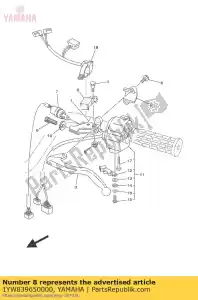 yamaha 1YW839650000 levier, serrure - La partie au fond