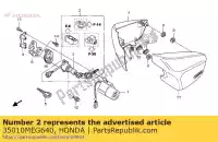 35010MEG640, Honda, jeu de clés honda vt 750 2004 2005 2006 2007, Nouveau