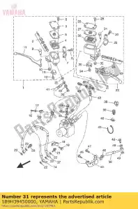 yamaha 1B9H39450000 bolt, lever - Bottom side