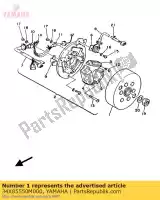 34X85550M000, Yamaha, conjunto do rotor yamaha dt dtlc 125, Novo