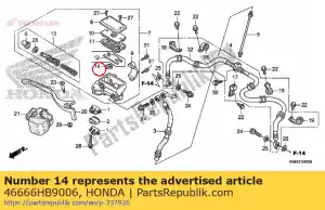 Honda 46666HB9006 separator comp. - Lado inferior