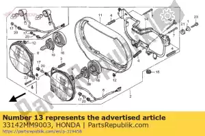 Honda 33142MM9003 vis, spéciale - La partie au fond