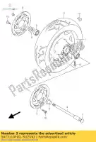 5473110F00, Suzuki, spacer, hub brg. suzuki c vl 1500 1998 1999 2000 2001 2002 2003 2004 2005 2006 2007 2008 2009, Nieuw