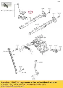 kawasaki 120530159 catena guida, upper zx600r9f - Il fondo