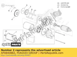 Aquí puede pedir tornillo hexagonal de Piaggio Group , con el número de pieza AP0840882: