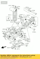 45014S037535, Kawasaki, amortisseur, l.green ksf400-a kawasaki kfx 400 2004, Nouveau