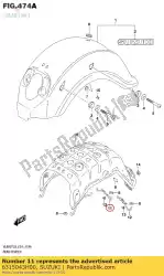 Here you can order the bracket,rr fend from Suzuki, with part number 6315043H00: