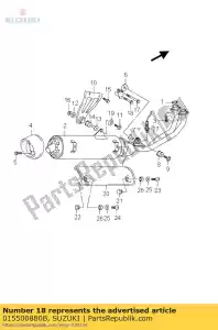 suzuki 015500880B boulon - La partie au fond