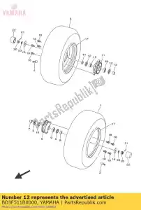 yamaha BD3F511B0000 seal, oil - Bottom side
