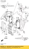 1785428H10, Suzuki, tuyau, radiateur j suzuki  rm z 450 2015 2016 2017, Nouveau