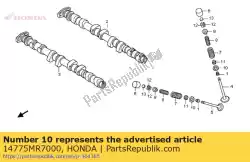 Qui puoi ordinare sede, molla della valvola esterna da Honda , con numero parte 14775MR7000: