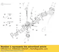 CM152713, Piaggio Group, montaje del carburador aprilia derbi  gpr rs rs4 zd4tk0008, zd4vx000, zd4tk0000 50 2011 2012 2013 2014 2016 2017, Nuevo