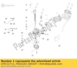 Aprilia CM152713, Carburateur montage, OEM: Aprilia CM152713