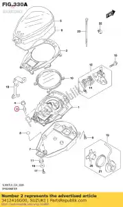 suzuki 3412416G00 knop, snelheidsmeter - Onderkant