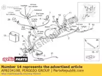 AP8234198, Piaggio Group, Spoel steunplaat aprilia  scarabeo 50 100 2001 2002 2003 2004 2005 2006 2007 2008 2009 2010 2014, Nieuw