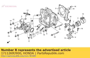 Honda 17112KRJ900 isolateur, boîtier papillon - La partie au fond