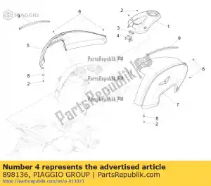 Piaggio Group 898136 zabezpieczenie anteny immobilizera - Dół