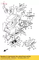 1TV283901000, Yamaha, conjunto gráfico, carenado yamaha fz 750, Nuevo