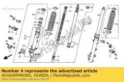 Aquí puede pedir abrazadera a, manguera de freno de Honda , con el número de pieza 45464MM9000: