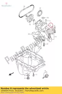 suzuki 1640047H10 zespó? pompy, pol o - Dół