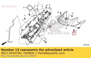 honda 90111KSVJ40 perno, casquillo, 6x18 - Lado inferior