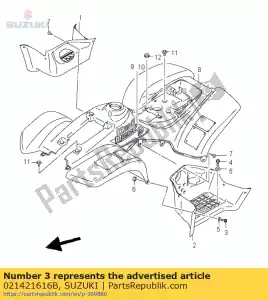 Suzuki 021421616B vite - Il fondo