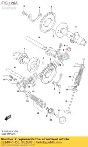 suzuki 1284040H00 bras comp, valve - La partie au fond