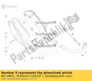 Piaggio Group B014892 kolektor wydechowy - Dół
