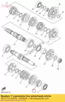 3D71712100YX, Yamaha, Engranaje, segundo piñón (16t) yamaha  wr 250 2008 2009 2010 2011 2012 2013 2014 2015 2016 2017 2018 2019 2020, Nuevo