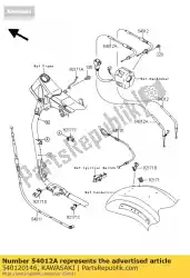 kabel-gasklep, sluitend van Kawasaki, met onderdeel nummer 540120146, bestel je hier online: