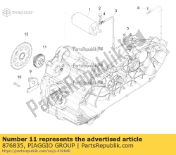 Aprilia 876835, Koppelbegrenzer, OEM: Aprilia 876835