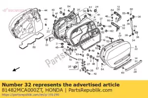 Honda 81482MCA000ZT lwr moul, * pb356m * - Il fondo