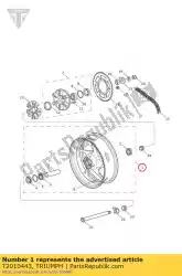 Aqui você pode pedir o wheelrear17xmt5. 5 em Triumph , com o número da peça T2010443: