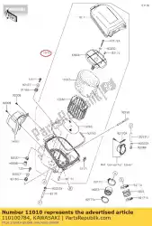 Ici, vous pouvez commander le filtre-assy-air auprès de Kawasaki , avec le numéro de pièce 110100784: