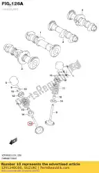 Here you can order the valve,exhaust from Suzuki, with part number 1291248G00: