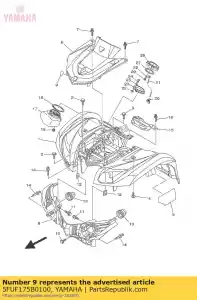 yamaha 5FUF175B0100 marca diapasão - Lado inferior