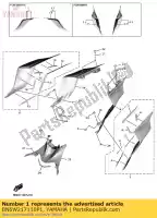 BN6W217110P1, Yamaha, os?ona boczna 1 mdnm6 yamaha  600 2017, Nowy