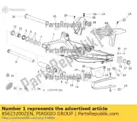 85623200ZEN, Piaggio Group, braço oscilante aprilia  caponord dorsoduro zd4sm000, zd4sma00, zd4smc00, zd4smc01 zd4tv000, zd4tv001, zd4tva00, zd4tva01, zd4tvc00,  zd4vk000, zd4vka, zd4vk001, zd4vka01 zd4vkb000, zd4vkb001, zd4vkb003, zd4vkb00x, zd4vkb009 zd4vku00 750 1200 2008 2009 2010 2011 2013 201, Novo