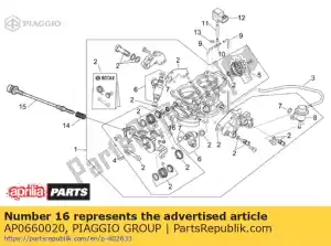 Piaggio Group AP0660020 cap - Bottom side