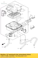 1385117G00, Suzuki, buis, ontluchter c suzuki sv 650 2003 2004 2005 2006 2007 2008 2009 2010 2015, Nieuw