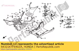 honda 64321KTF640ZA ok?adka, pod * nha38r * (nha38r ardesia grey) - Dół