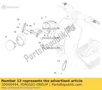 1D000444, Piaggio Group, Lampeggiante l vespa vespa zapm80100, zapm80101, zapma7100 zapm80101 zapm808g, zapm80200, zapm8020, zapma7200, zapma78g zapma720 zapmd710 zapmd7200,  946 125 150 946 2013 2014 2015 2016 2017 2018 2019 2020 2021 2022, Nuovo