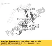 666355, Piaggio Group, right rear shock absorber connection bracket piaggio beverly x x10 zapm69200 zapma210 zapma2100 125 300 350 2010 2012 2013 2016 2017 2018 2019 2020, New