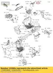 Here you can order the 01 holder,ecu from Kawasaki, with part number 132800868: